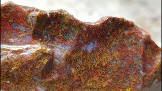 RED MOSS AGATE FROM SUMATRA INDONESIA [upl. by Lednik]