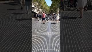 La Rambla Caddesi  Las Ramblas  Barcelona  Katalonya  İspanya [upl. by Arahsak]