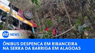 Ônibus despenca em ribanceira na Serra da Barriga em Alagoas [upl. by Dianne]