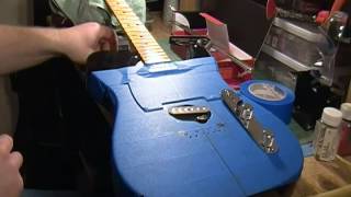 Installing a Bigsby B5 on a telecaster setting up the holes [upl. by Maurizia]