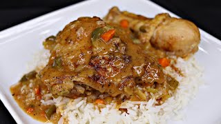 The BEST Southern Stewed Chicken [upl. by Anaitit324]