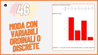 STATISTICA 46  Esercizio sulla moda con variabili ordinali o discrete [upl. by Enytsirk]