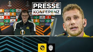 Die Pressekonferenz mit Raphael Wicky und Fabian Lustenberger vor dem Rückspiel bei Sporting CP [upl. by Quar583]