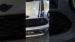 MINI COOPER FRONT GRILL GLOSSY WRAP🥰🥰wrapcar carwrapdesign carcustomization wrappingcar wraps [upl. by Vtehsta]