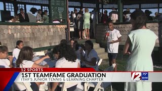 International Tennis Hall of Fame graduates first quotTeamFAMEquot class [upl. by Limaa]