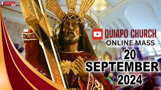 Quiapo Church Live Mass Today  September 20 2024 FRIDAY MISA NG POONG HESUS NAZARENO [upl. by Jeconiah]