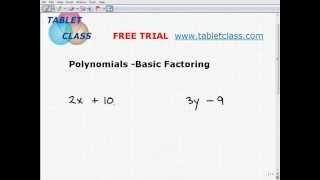 Factoring Polynomials Basics [upl. by Harli]