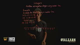 JSS1  Mathematics  Integers  Addition of negative integers using number line 1 [upl. by Iseabal]