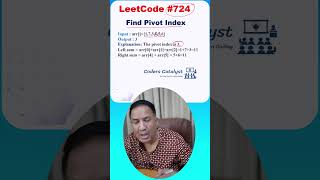 Find Pivot Index  LeetCode 724  Mostly Asked in Interview amp Placements [upl. by Nirak]