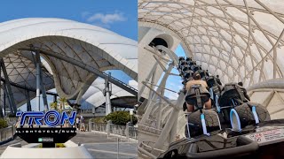 Magic Kingdom TRON Lightcycle Run Full Ride Experience in 4K  Walt Disney World Florida March 2023 [upl. by Lamok]