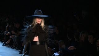 Fashion week Slimane debuts for Saint Laurent [upl. by Nerwal999]