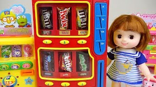 Baby doll Candy and drink machines play baby Doli friends [upl. by Pineda291]