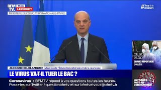 Le bac et le brevet 2020 intégralement en contrôle continu lintégralité des annonces de Blanquer [upl. by Kenlay]