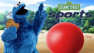 Sesame Street Sports Cookie Monsters Bouncy Ball PS1 Game Gameplay [upl. by Survance]