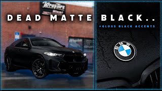 BMW X6 M60i Wrapped in Dead Matte Black  Wraptors I 4K [upl. by Annoiek943]