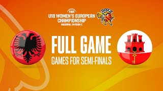 Albania v Gibraltar  Full Basketball Game FIBA U18 Womens European Championship 2022  Division C [upl. by Eitirahc]