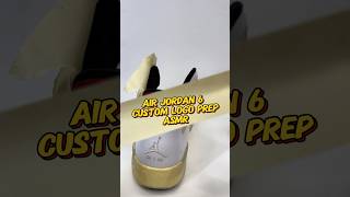 Getting an Air Jordan 6 ready for new paint Tape is your best friend art sneakers [upl. by Ailekat799]