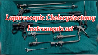 Laparoscopic Cholecystectomy surgery instruments set subscribe and support OT Wisdom 😇😀 [upl. by Shaffert]