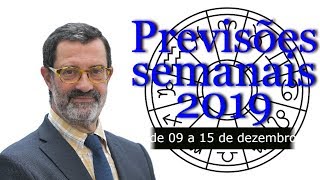 Previsões semanais 2019 de 09 a 15 de dezembro [upl. by Minnie]