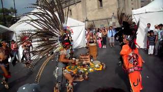 Concheros zocalo día de muertos HD [upl. by Alica411]