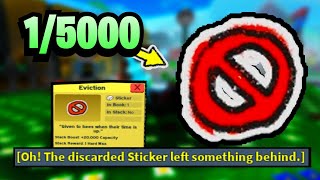 How i got the Eviction sticker  Roblox Bee Swarm Simulator [upl. by Picardi]