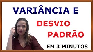 Aprenda Variância e Desvio Padrão em 3 minutos [upl. by Suoivatco]