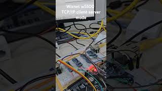 Wiznet w5500 TCPIP communication wiznet w5500 socket tcp [upl. by Enyamart]