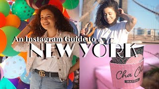 An Instagram Guide to NEW YORK The Most Instagrammable Places  EBONI  IVORY [upl. by Emelina]