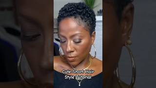 Super Cute Short Hair Tutorial 💕shorthair shorthaircut shorthairstyle shorthairdontcare [upl. by Gigi]