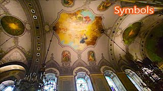 Cathedral of St George Novi Sad On the ceiling there is a Pyramid with an Eye Symbols history [upl. by Annasiul843]