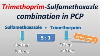 Trimethoprim and Sulfamethoxazole combination in PCP [upl. by Rapp]