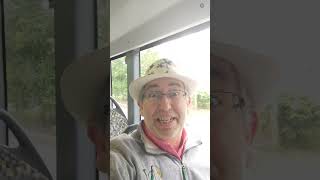 off to Albania on the car park bus at Stansted Airport travel travelvlog [upl. by Atinrev999]