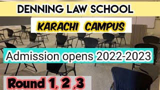 Denning Law School Karachi Admission opens for 20222023 [upl. by Sallyanne273]