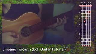 Jinsang  growth Lofi Guitar Tutorial [upl. by Hanshaw]