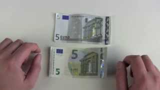 Neuer 5 Euro Schein vs Alter 5 Euro Schein [upl. by Franza]