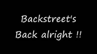 Backstreet boys everybody lyrics [upl. by Auhsej229]