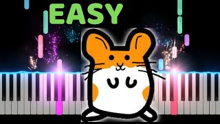 HAMSTER DANCE  Easy Piano Tutorial with SHEET MUSIC [upl. by Gianna]