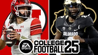 Utah 54 at Colorado 63  Week 12 Simulation EA College Football 25 [upl. by Nibaj]