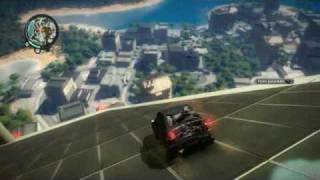 Just Cause 2 Driving off a building and car bomb [upl. by Ennaej]