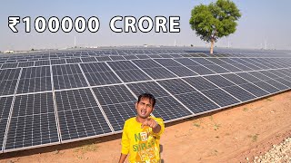 Biggest Solar Plant In India  Worth Around ₹1Lakh Crore [upl. by Anastice]