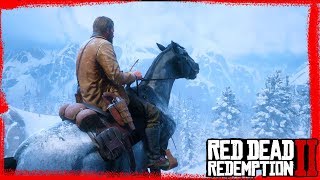 RDR2 the Mountains cinematic camera testing snow physics gameplay 🤠 [upl. by Hekking]