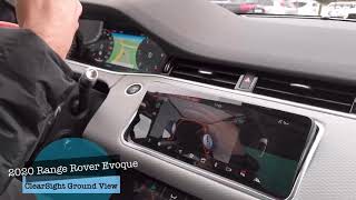 2020 Range Rover Evoque ClearSight Ground View demo [upl. by Redlac]