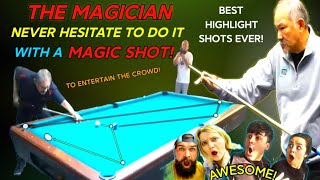 EFREN REYES AMAZING 4 RAIL MAGIC SHOTS THAT MADE HIM CALLED THE MAGICIAN BEST HIGHLIGHTS COLLECTION [upl. by Ylloj]