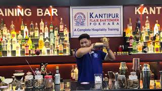 Bartender Training Center Kantipur hotel training 9779803109478  Cocktails  Whiskey Sour [upl. by Ciapha]