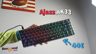 Ajazz AK33 Rgb Black Switch  Meilleur clavier gamer pas cher mécanique tkl et silencieux  50€ [upl. by Perkin101]