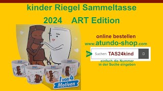 kinderRiegel Sammeltasse 2024 ART Edition wieder mit vier tollen Motiven [upl. by Leihcim32]