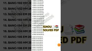 iguon solved assignment pdf 202425  ignou ignouhelp ignoustudent ignousolvedassignment202425 [upl. by Dlarrej67]