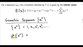 Z Transforms  Unit Impulse and Geometric Sequences [upl. by Ablem]