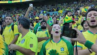 Hino Seleção Brasileira  Brasil 2 x 0 Servia  Copa do Mundo 2022 [upl. by Aglo]