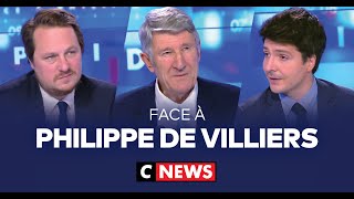 Face à Philippe de Villiers  8 décembre 2023 CNews [upl. by Tillo577]